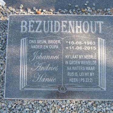 BEZUIDENHOUT Johannes Andries 1963-2015
