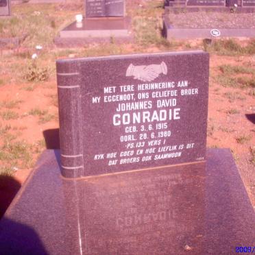 CONRADIE Johannes David 1915-1980