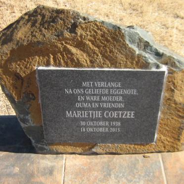 COETZEE Marietjie 1938-2015