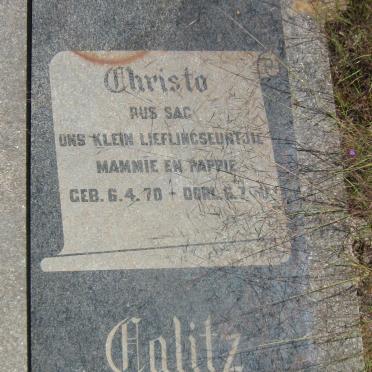 CALITZ Christo 1970-1970