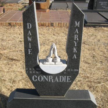 CONRADIE Dawie 1954-1998 &amp; Maryka 1954-