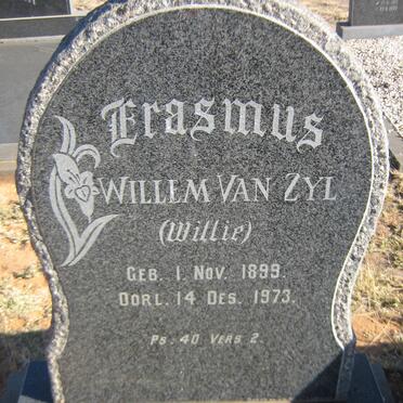 ERASMUS Willem van Zyl 1899-1973
