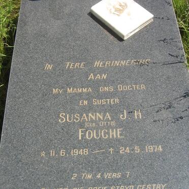 FOUCHE Susanna J.H. nee OTTO 1948-1974