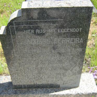 FERREIRA Jacobus 1886-1961 &amp; Evelyn Olive 1887-1979 