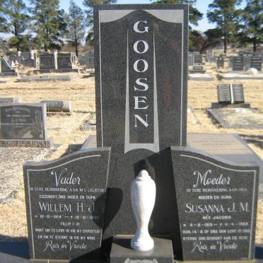 GOOSEN Willem H.J. 1914-1985 &amp; Susanna J.M. JACOBS 1919-1989
