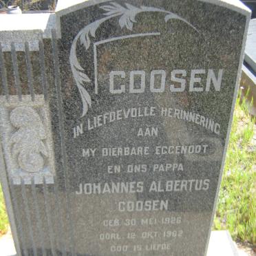 GOOSEN Johannes Albertus 1926-1962