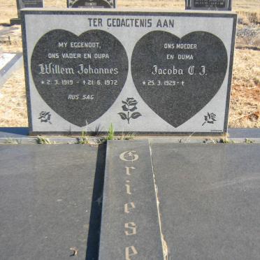 GRIESEL Willem Johannes 1919-1972 &amp; Jacoba C.J. 1929-