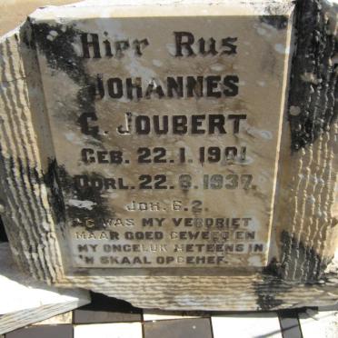 JOUBERT Johannes G. 1901-1937
