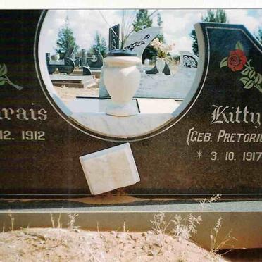 JONKER Frederik Marais 1912-1999 &amp; Kitty PRETORIUS 1917-