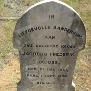 JACOBS Jacobus Frederik 1861-1934