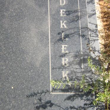 KLERK Ben, de 1930-2011 &amp; Sarie 1936-2009