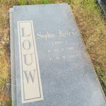 LOUW Sophie Helene nee VOGEL 1916-1989