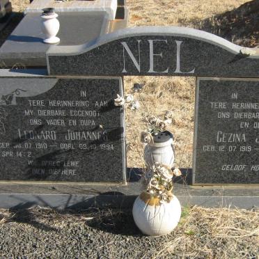 NEL Leonard Johannes 1910-1994 &amp; Gezina Johanna 1919-1999