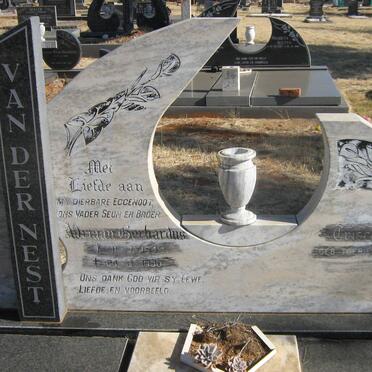 NEST Adriaan Gerhardus, van der 1943-1990 &amp; Crisce Jane TOERIEN 1947-