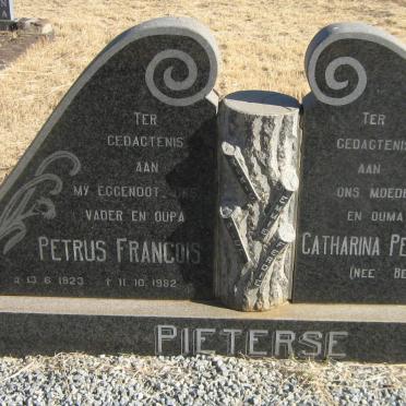 PIETERSE Petrus Francois 1923-1982 &amp; Catharina Petronella BECKER