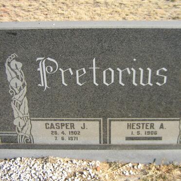 PRETORIUS Casper J. 1902-1971 &amp; Hester A. 1906-