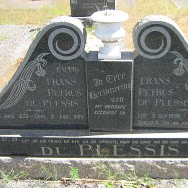 PLESSIS Frans Petrus, du 1908-1956 :: DU PLESSIS Frans Petrus 1938-2010