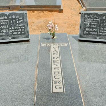 RENSBURG Johannes Adolphus, Janse van 1910-2001 &amp;  Maria Carolina ERASMUS 1909-1992