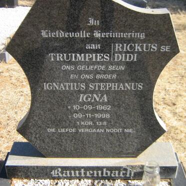 RAUTENBACH Ignatius Stephanus 1962-1998