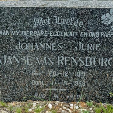 RENSBURG Johannes Jurie, Janse van 1921-1958