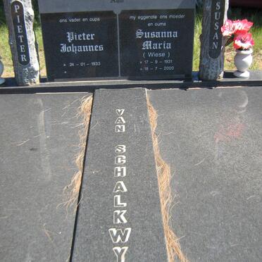 SCHALKWYK Pieter Johannes, van 1933- &amp; Susanna Maria WIESE 1931-2000