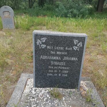 STRAUSS Abrahamina Johanna nee DU PLESSIS 1860-1941