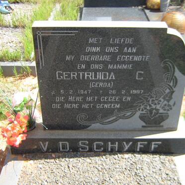 SCHYFF Gertruida C., v.d. 1947-1987