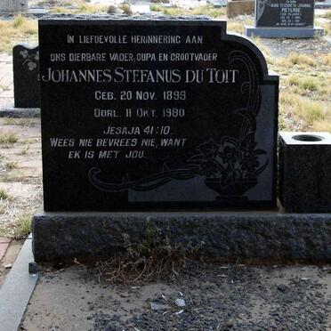 TOIT Johannes Stefanus, du 1899-1980
