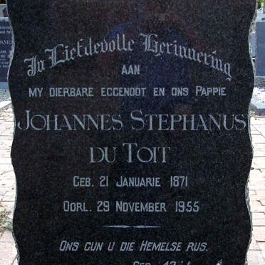 TOIT Johannes Stephanus, du 1871-1955