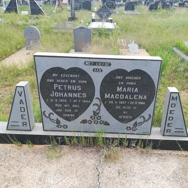 TERBLANCHE Petrus Johannes 1905-1984 &amp; Maria Magdalena 1907-1986