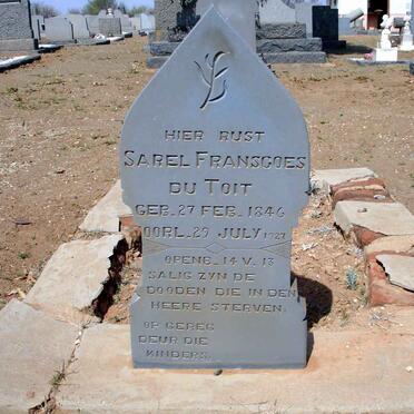 TOIT Sarel Franscoes, du 1846-1927
