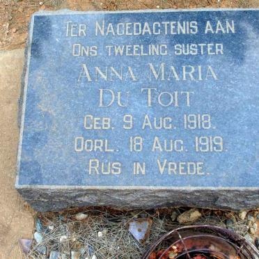 TOIT Anna Maria, du 1918-1919