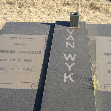 WYK Adriaan Jacobus, van 1897-1989 &amp; Anna Susanna 1906-1978