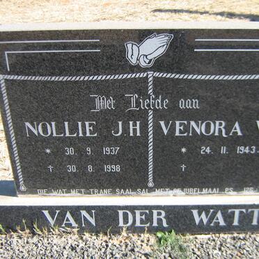 WATT Nollie J.H., van der 1937-1998 &amp; Verona V.F. 1943-