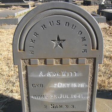 WITT A.A., de 1878-1941