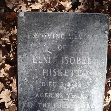 HISKETT Elsie Isobel -1988
