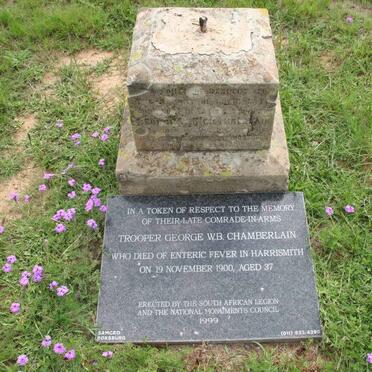 CHAMBERLAIN George W.B. -1900