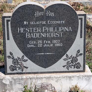 BADENHORST Hester Phillipina 1907-1960
