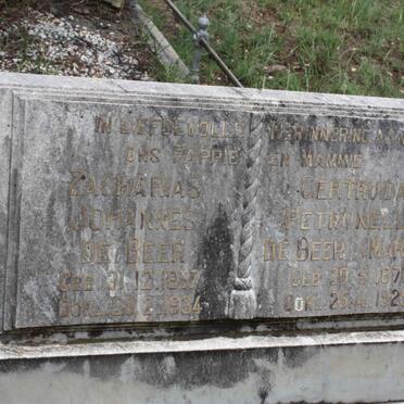 BEER Zacharias Johannes, de 1857-1934 &amp; Gertruida Petronella MAREE 1871-1929