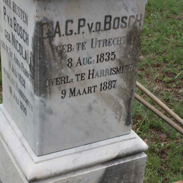 BOSCH G.A.G.P., v.d. 1835-1887