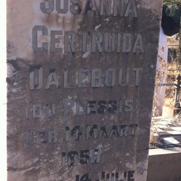DALEBOUT Susanna Gertruida nee DU PLESSIS 1858-1941