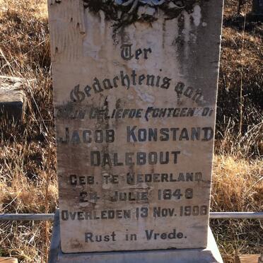 DALEBOUT Jacob Konstand 1848-1909