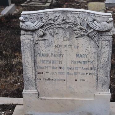 HEPWORTH Frank Henry 1858-1937 &amp; Mary 1856-1933