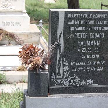 HAUMANN Pieter Eduard 1901-1978