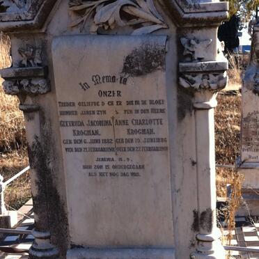 KROGMAN Gertruida Jacomina 1882-1901 :: KROGMAN Anne Charlotte 1886-1901