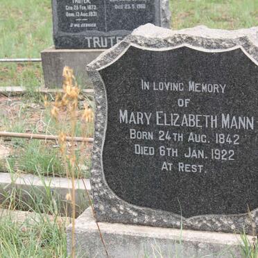 MANN Mary Elizabeth 1842-1922