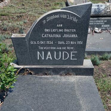 NAUDÉ Catharina Johanna 1934-1951