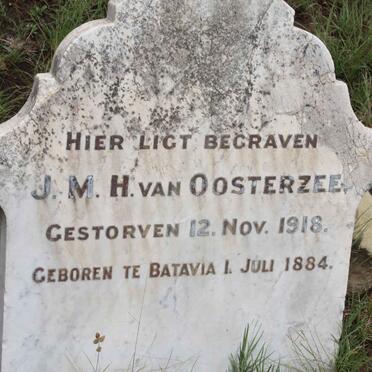 OOSTERZEE J.M.H., van 1884-1918