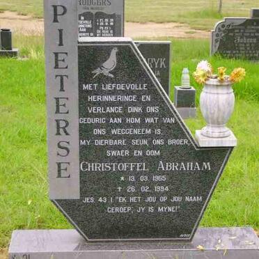 PIETERSE Christoffel Abraham 1965-1994