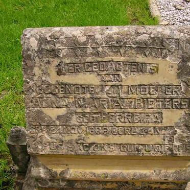 PIETERS Anna Maria nee FERREIRA 1888-19??